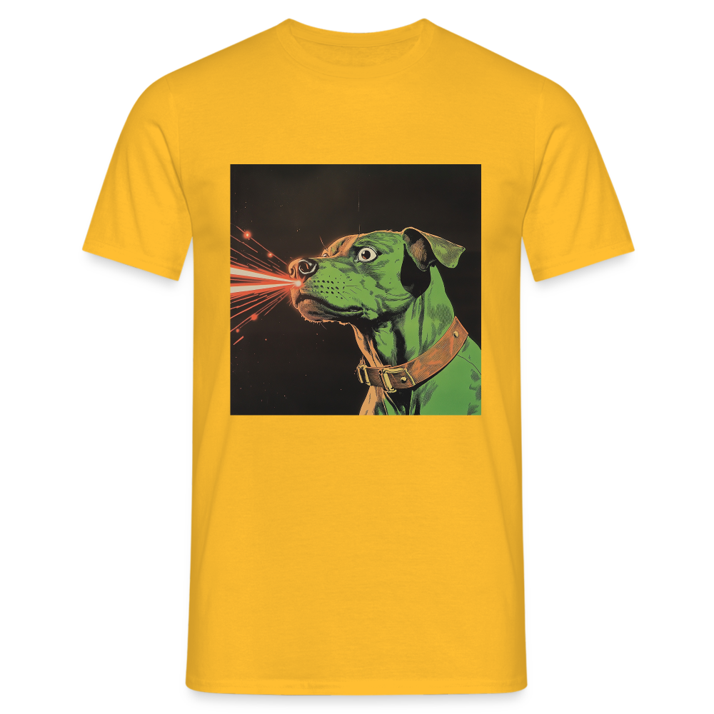 Strålhunden, T-shirt herr - gul