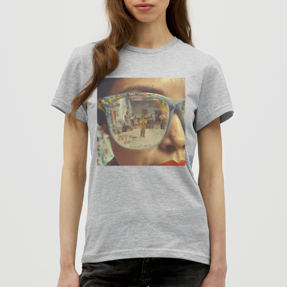 Reflektioner av Anderna, T-shirt dam - gråmelerad