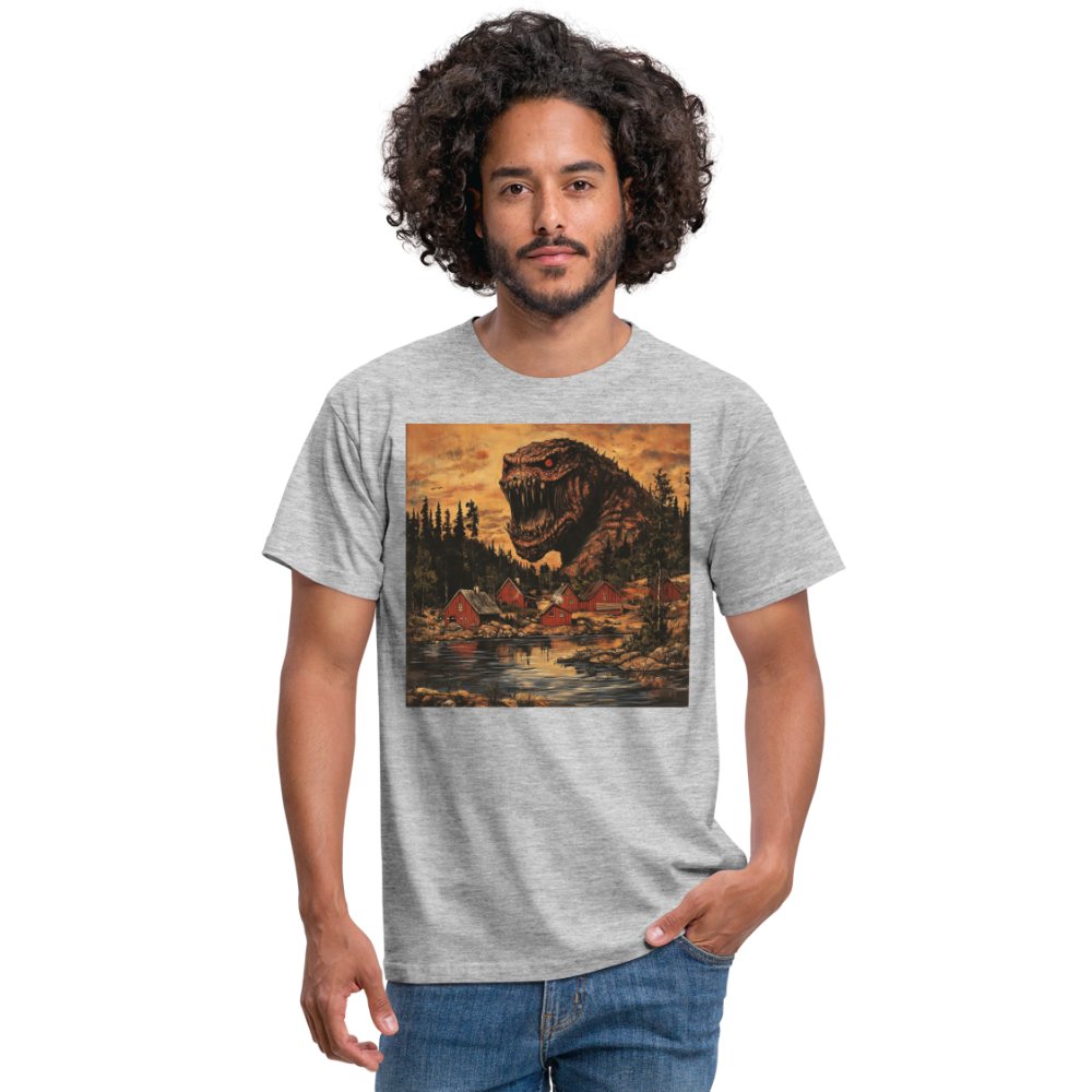 När Draken Vaknade vid Siljan, T-shirt herr - gråmelerad