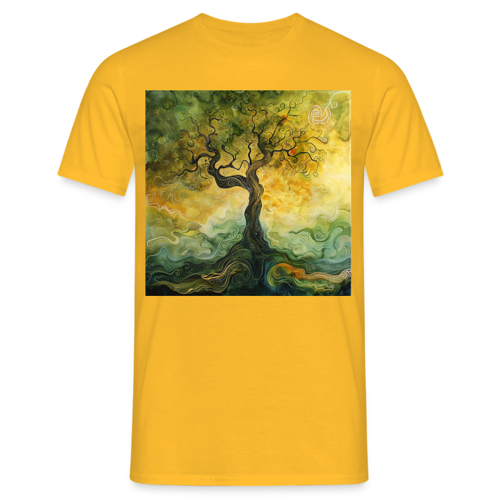Trädets visdom, T-shirt herr - gul