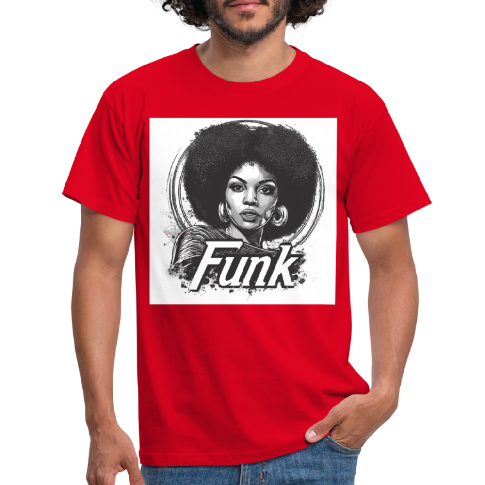 Funk Queen: Power in Motion, T-shirt herr - röd