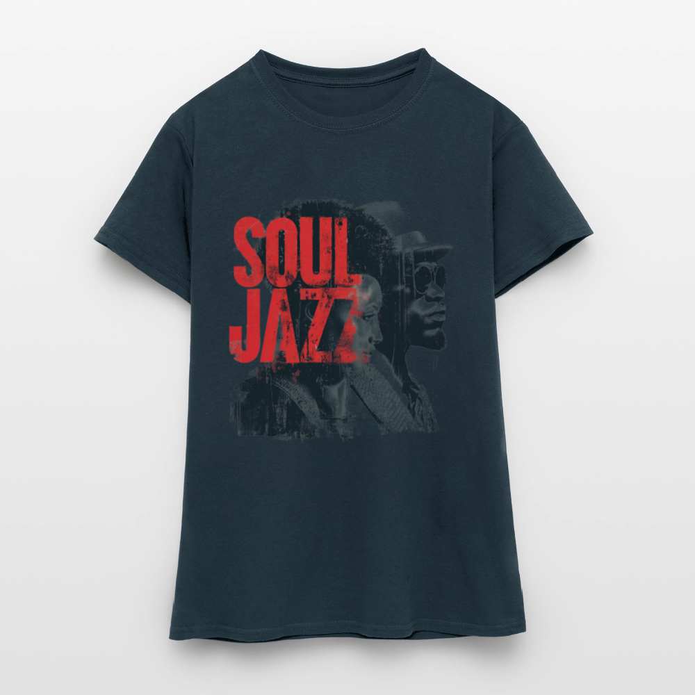 The Essence of Soul Jazz, T-shirt dam - marinblå