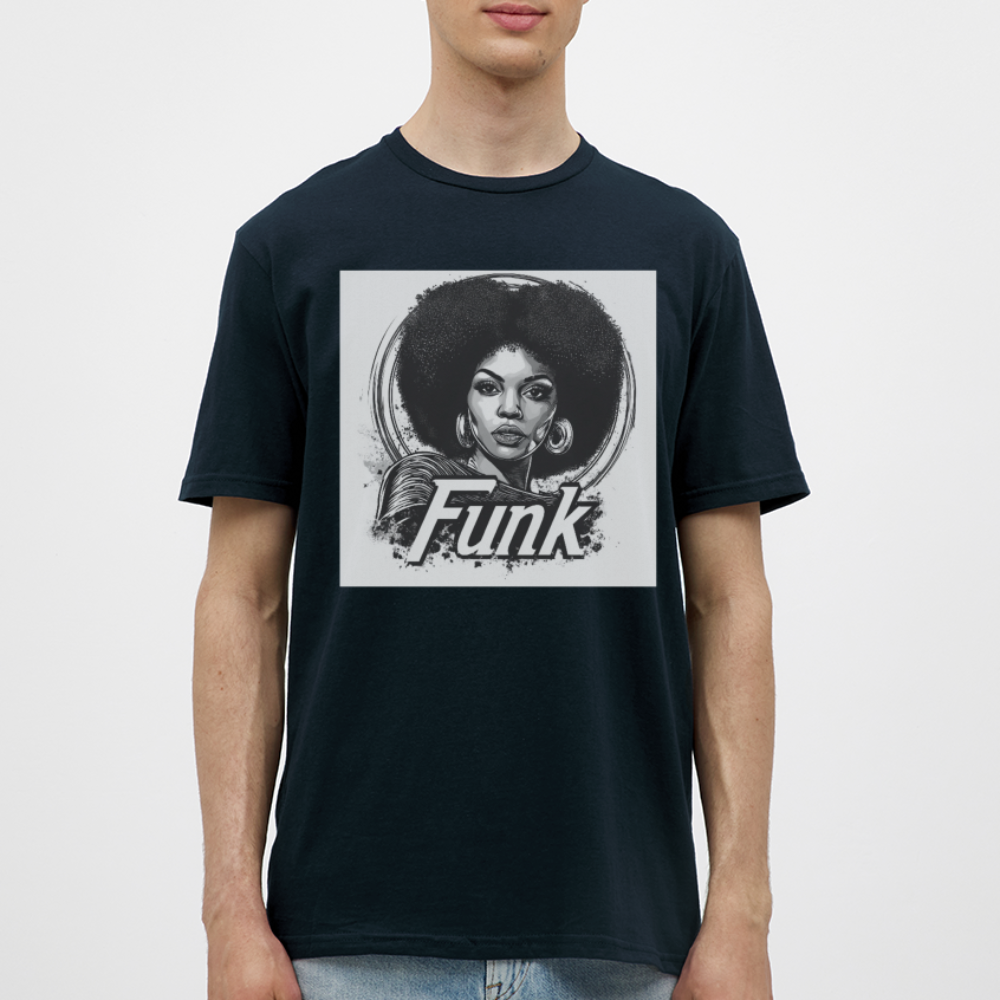 Funk Queen: Power in Motion, T-shirt herr - marinblå