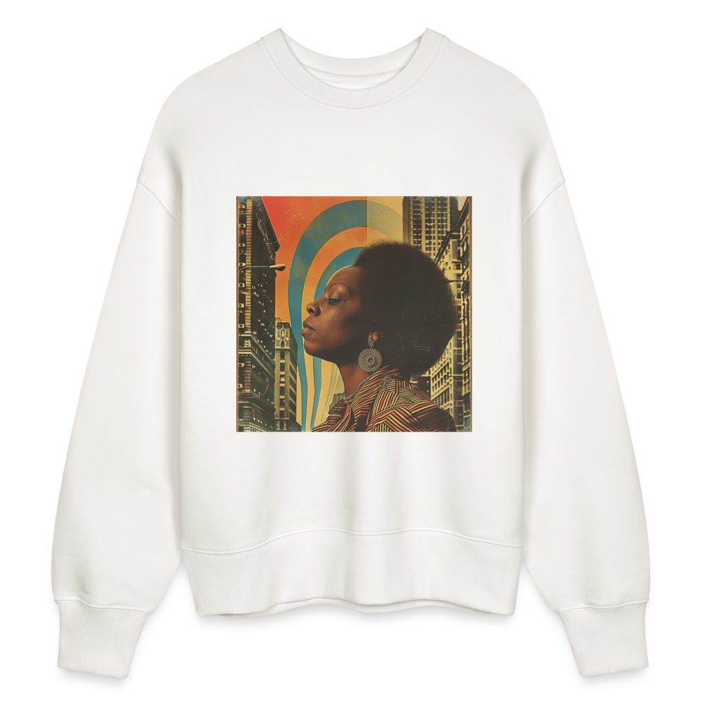 Jazz in the Moonlight, Ekologisk oversizetröja RADDER unisex från Stanley/Stella - OFF WHITE