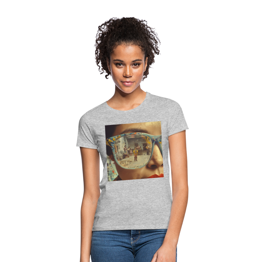 Reflektioner av Anderna, T-shirt dam - gråmelerad