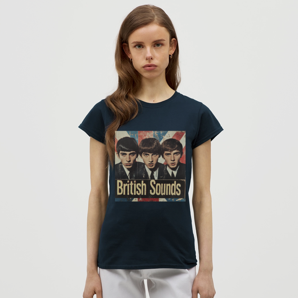 British sounds 1965, T-shirt dam - marinblå