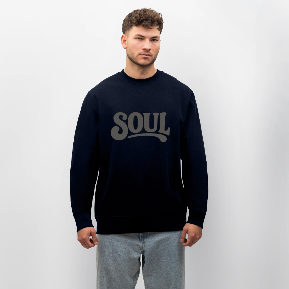 All About Soul, Ekologisk sweatshirt CHANGER unisex från Stanley/Stella - marinblått