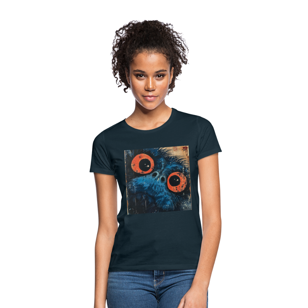 Den blå vännen, T-shirt dam - marinblå