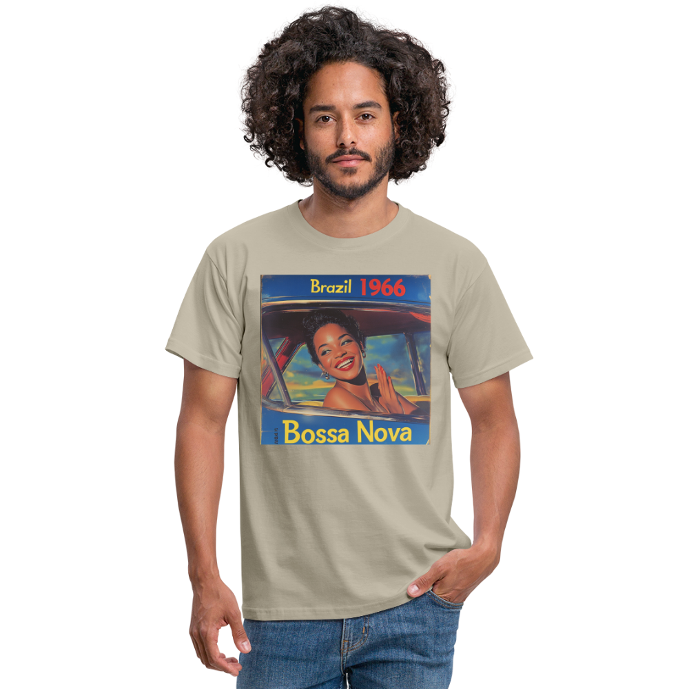 Isabela Costa, brazil 1966, T-shirt herr - sandbeige