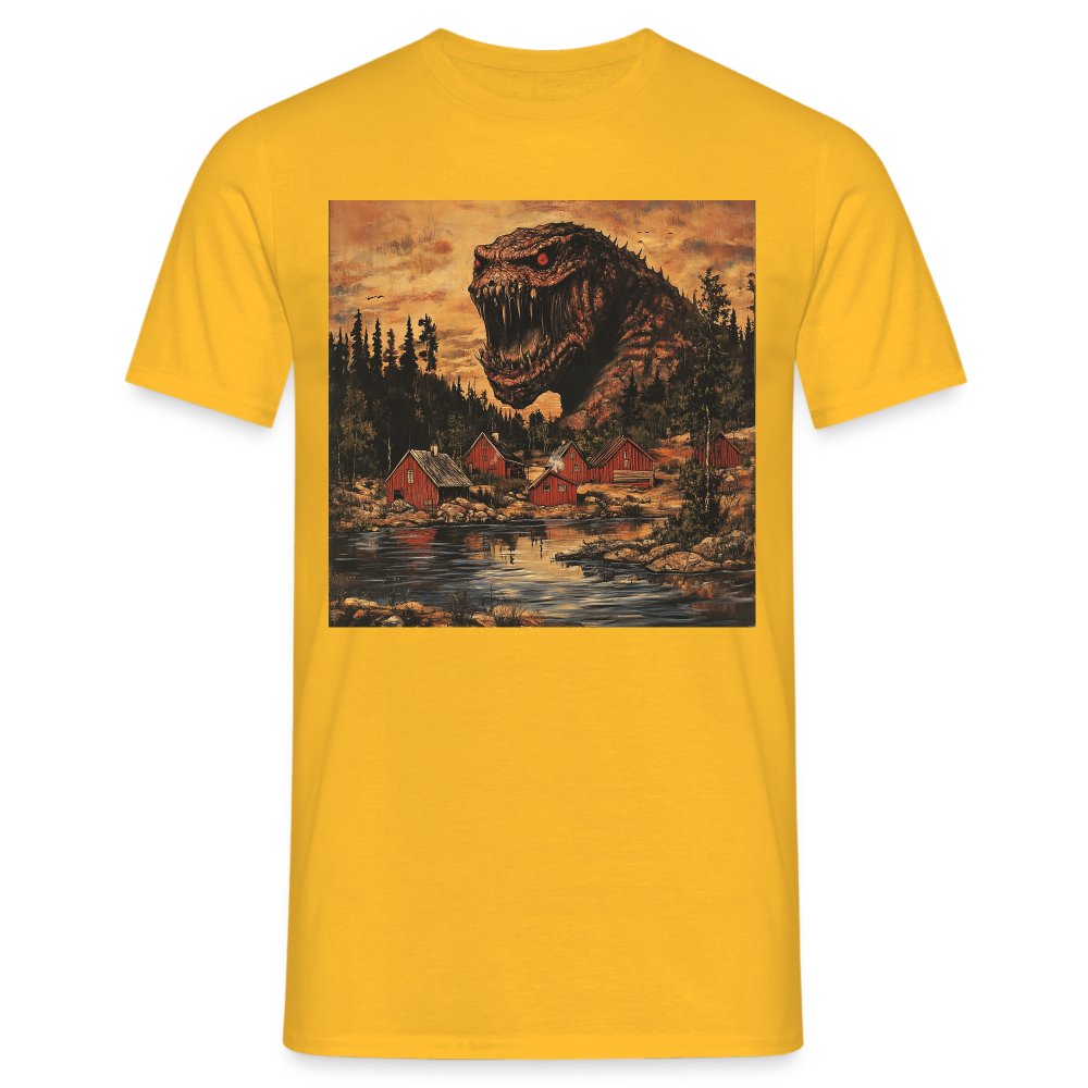 När Draken Vaknade vid Siljan, T-shirt herr - gul