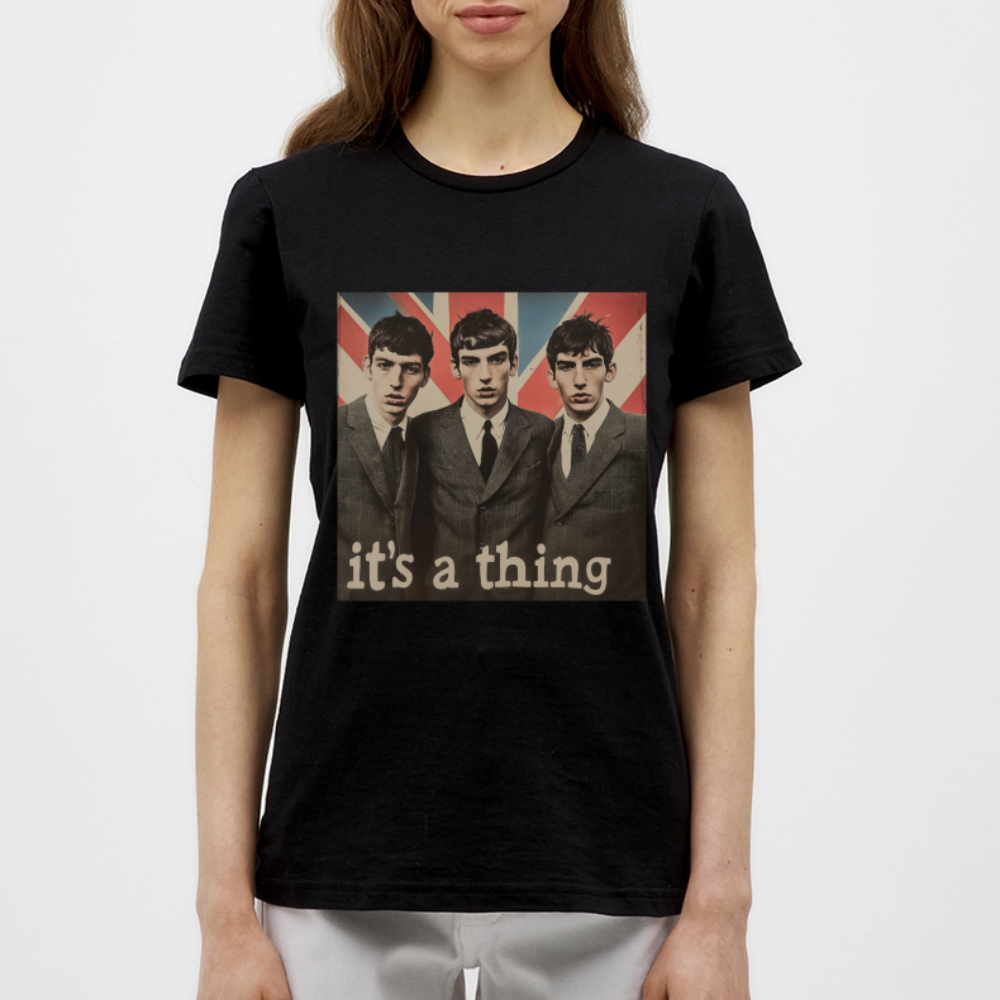 British, Bold & Unapologetic, T-shirt dam - svart