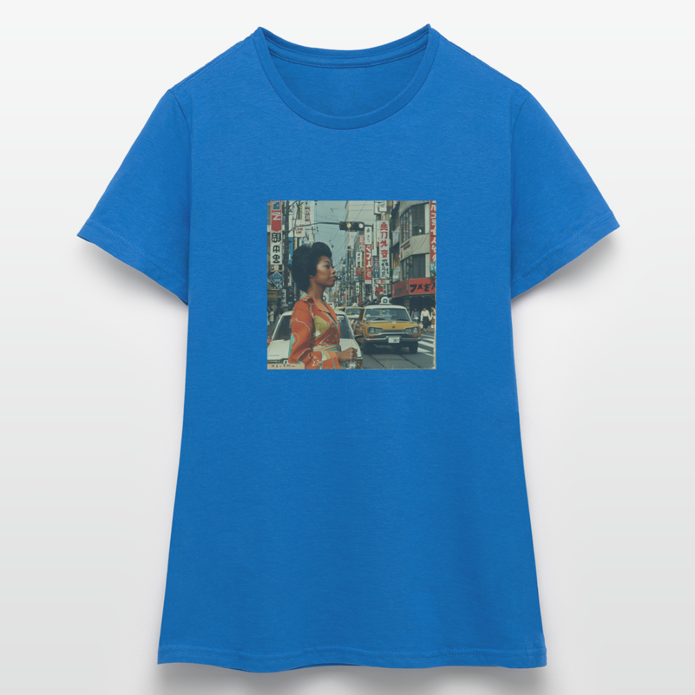 Yumi Sakamoto, T-shirt dam - royalblå