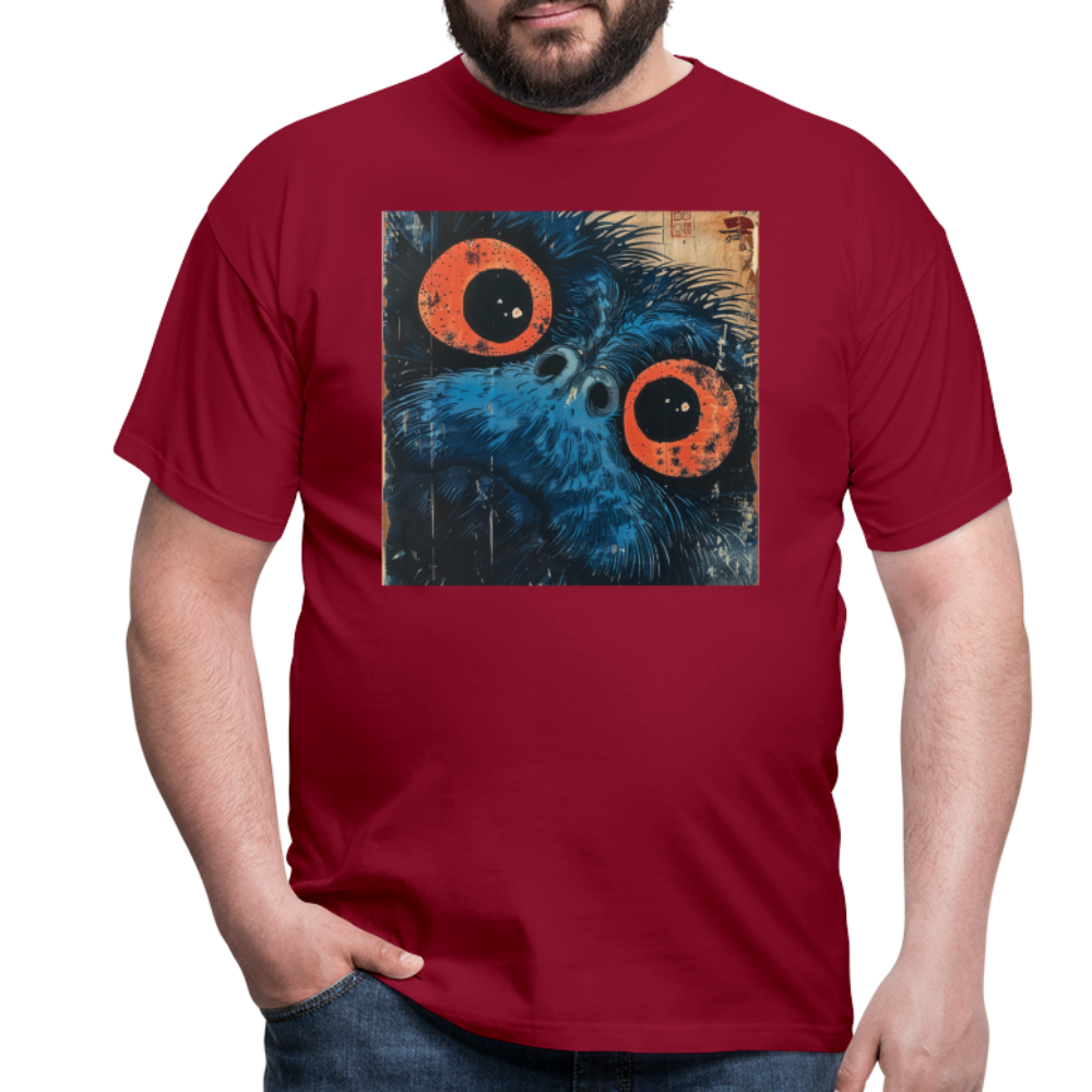 Den blå vännen, T-shirt herr - tegelröd