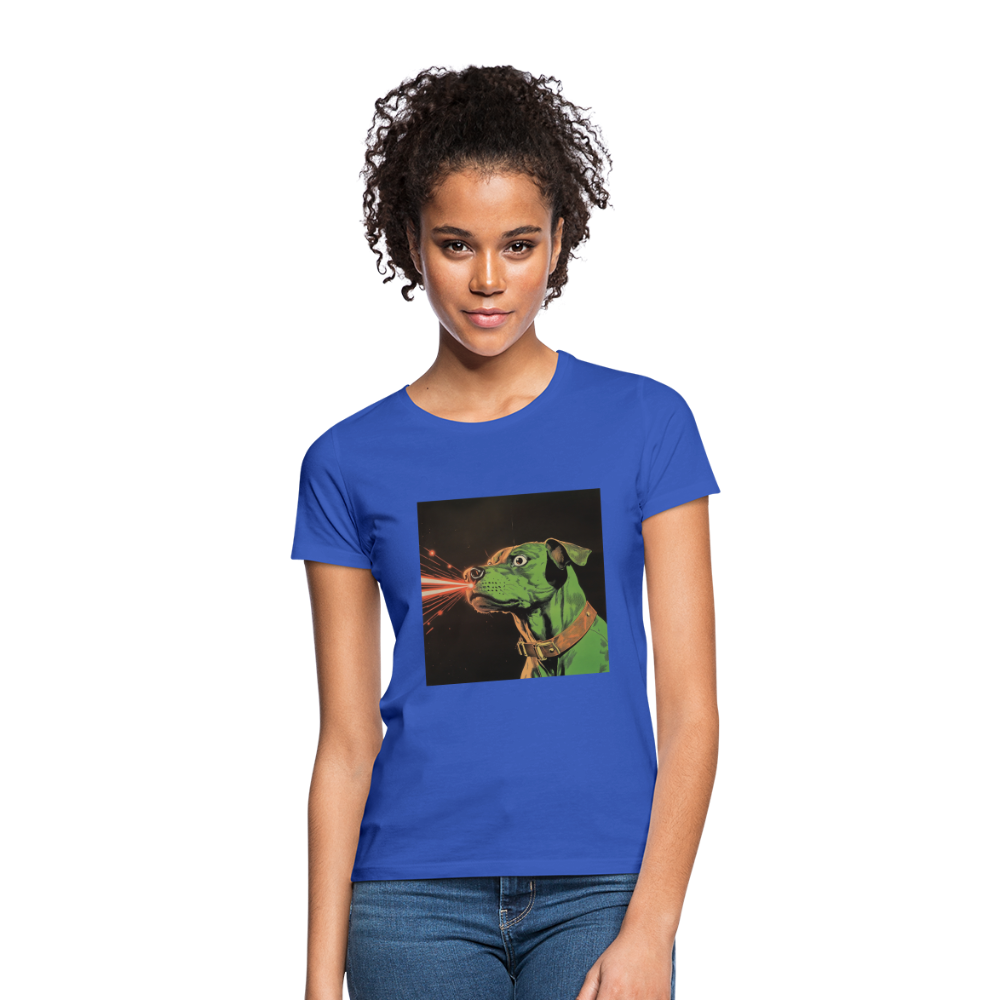 Strålhunden, T-shirt dam - royalblå