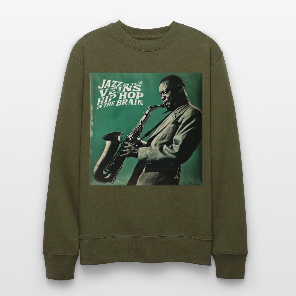 Groove in the Mind, Ekologisk sweatshirt CHANGER unisex från Stanley/Stella - kaki