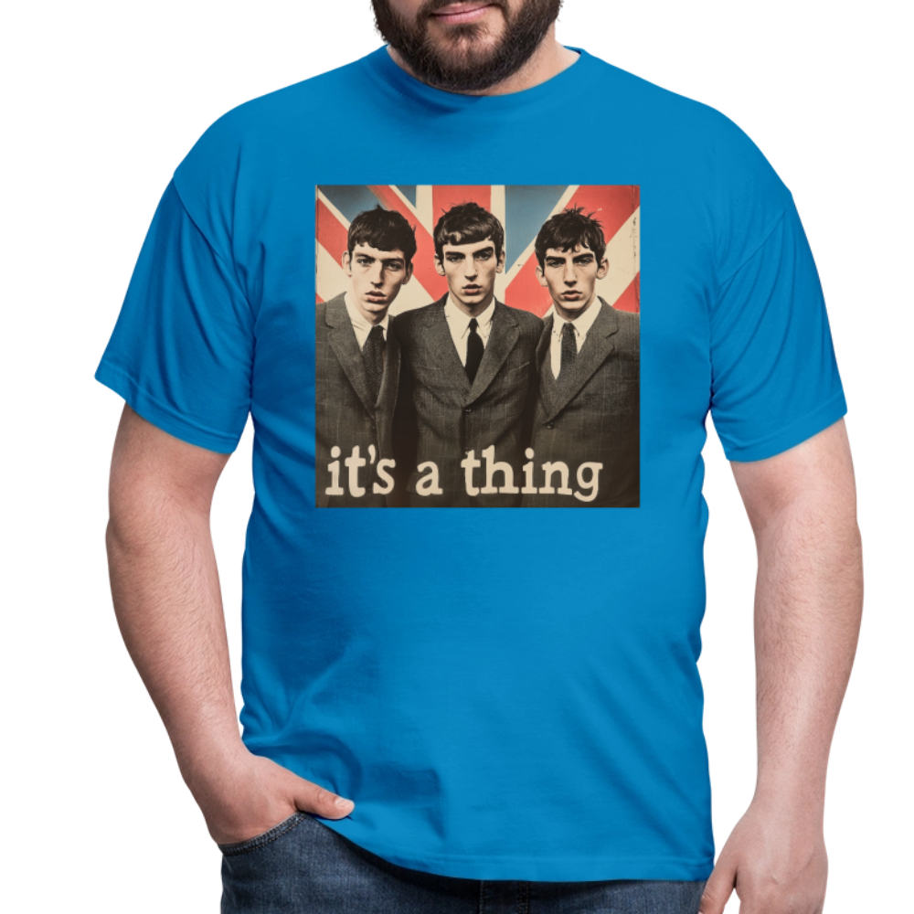 British, Bold & Unapologetic, T-shirt herr - kungsblå
