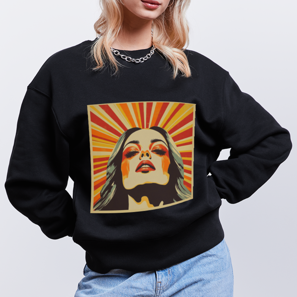 Sun Girl, Ekologisk oversizetröja RADDER unisex från Stanley/Stella - svart