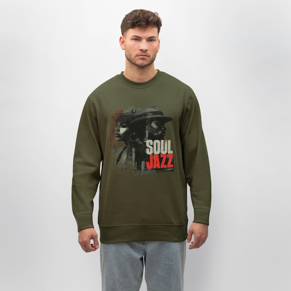 Soul Jazz Experience, Ekologisk sweatshirt CHANGER unisex från Stanley/Stella - kaki