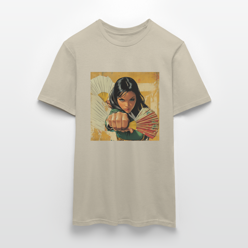 Blå Lotus, T-shirt herr - sandbeige