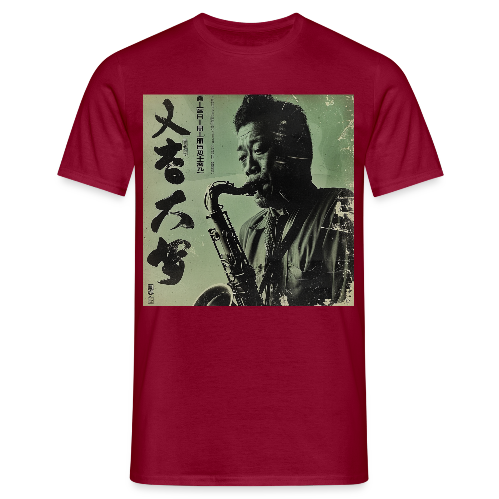 Live Mount Fuji Jazzcafé , T-shirt herr - tegelröd