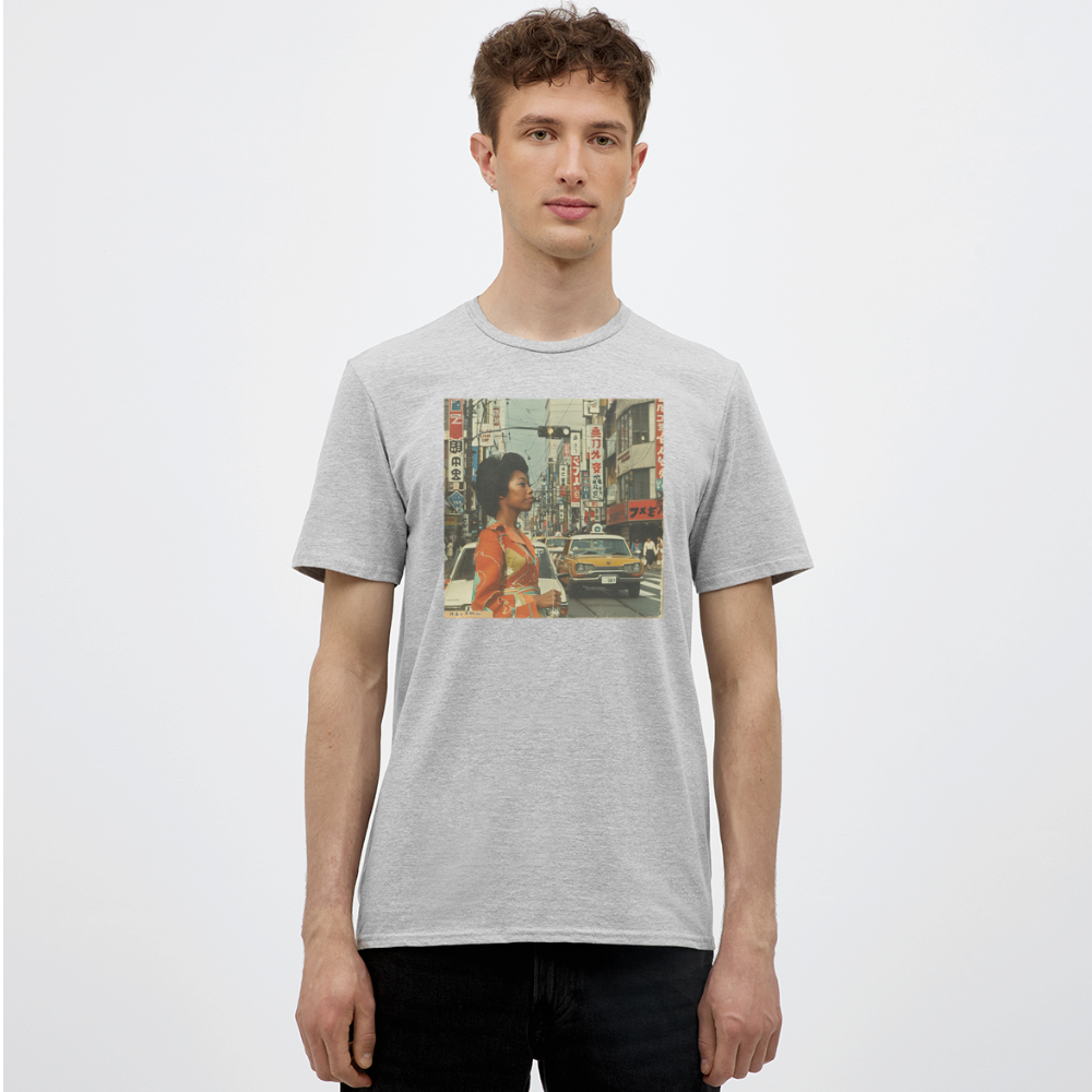 Yumi Sakamoto, T-shirt herr - gråmelerad