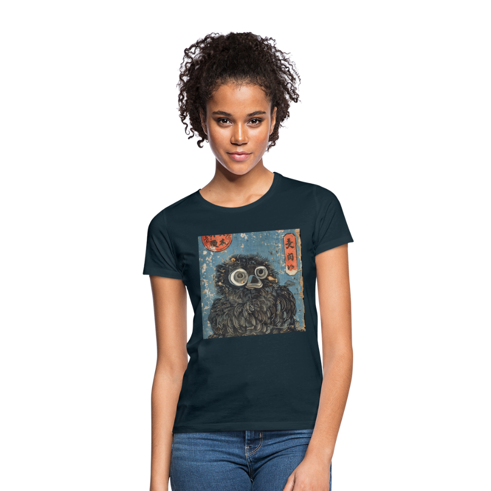 Denimiko, T-shirt dam - marinblå