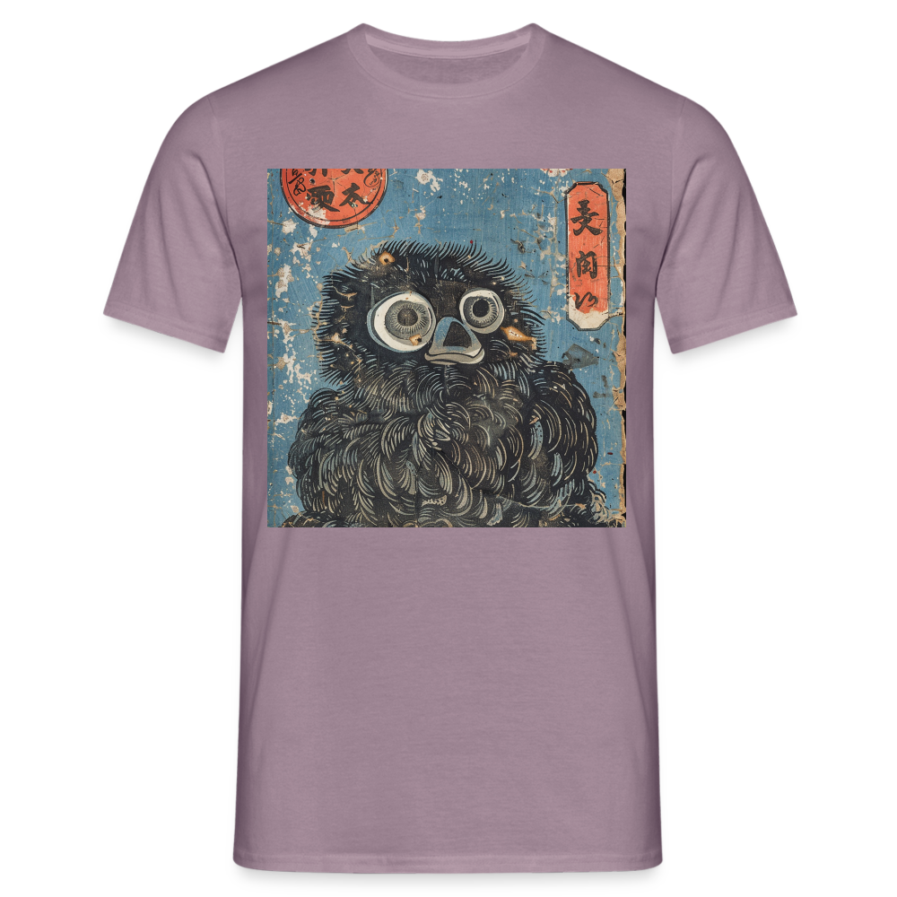Denimiko, T-shirt herr - lilagrå