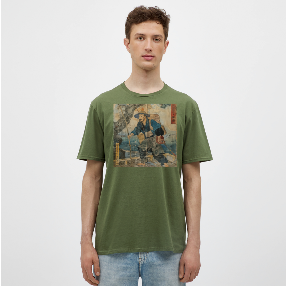 Fiskaren som bytte karriär, T-shirt herr - Militärgrön