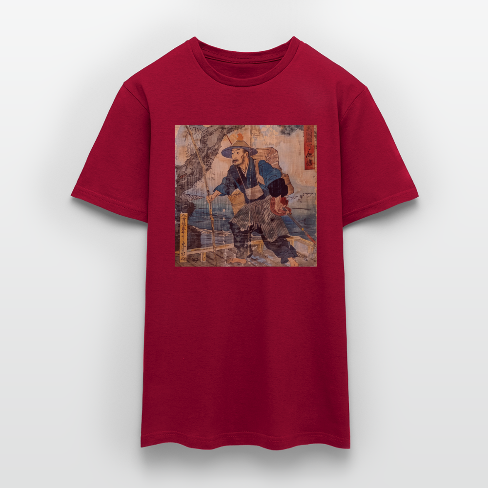 Fiskaren som bytte karriär, T-shirt herr - tegelröd