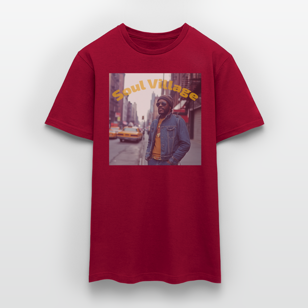 Soul Village, T-shirt herr - tegelröd