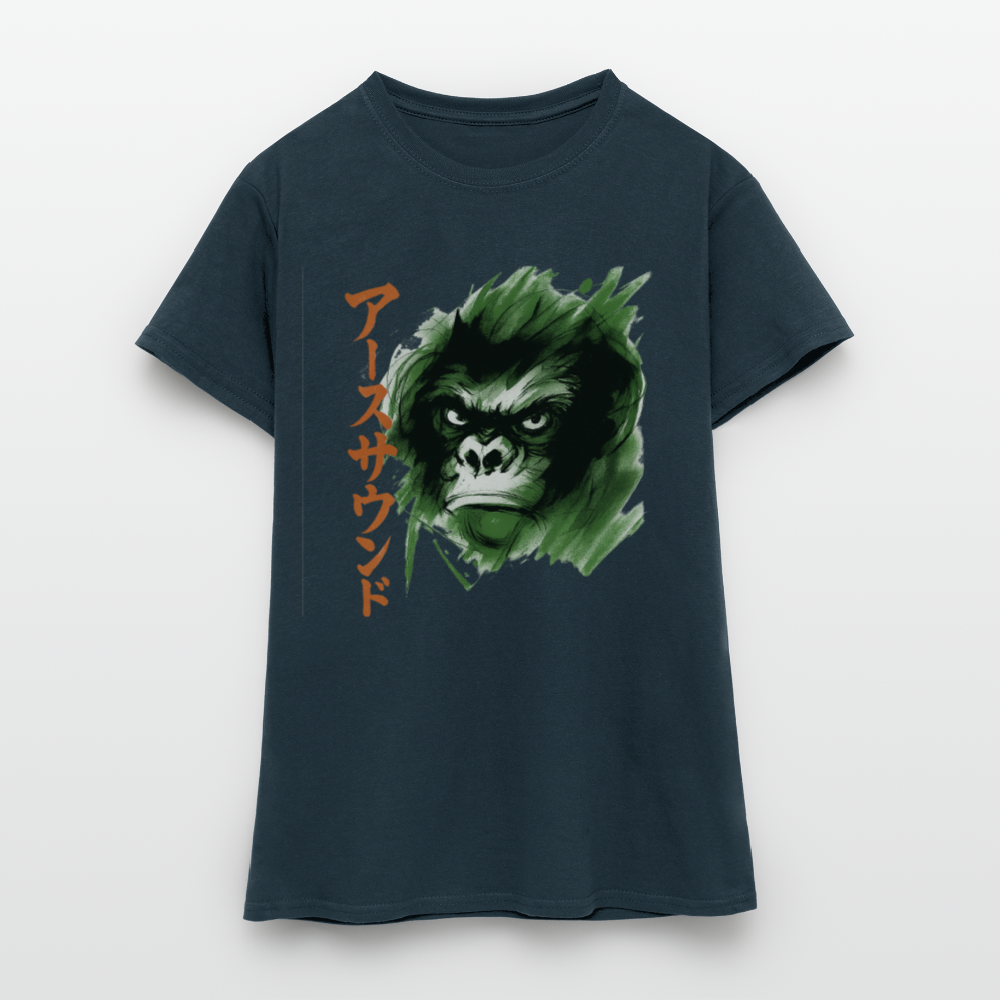 Earth Sound, T-shirt dam - marinblå