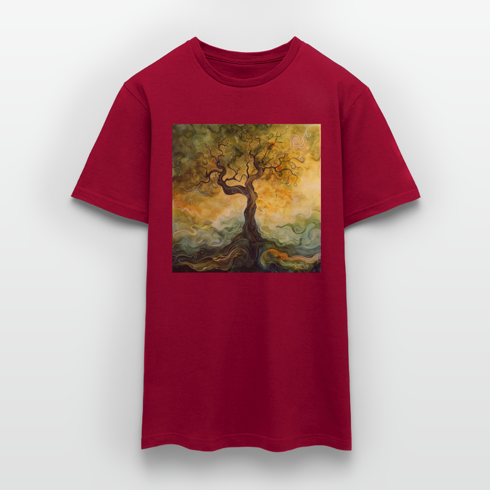 Trädets visdom, T-shirt herr - tegelröd