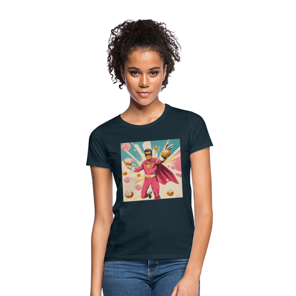 Frosting-Fury, T-shirt dam - marinblå