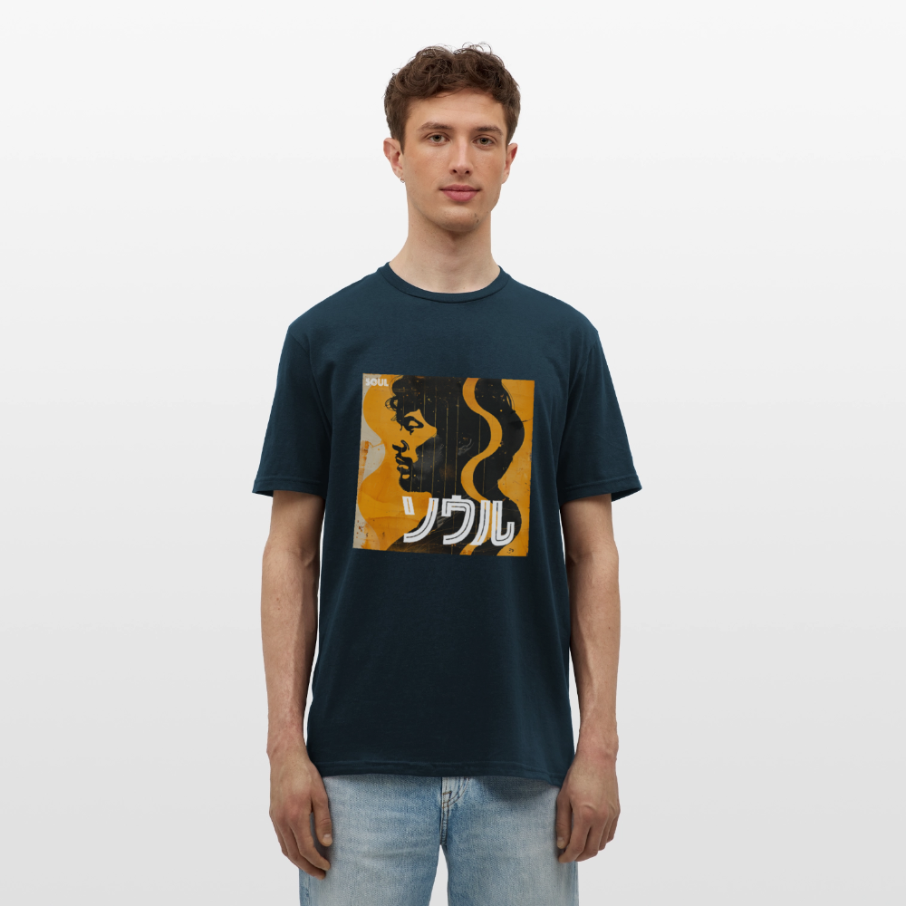 Nippon Grooves, T-shirt unisex - marinblå