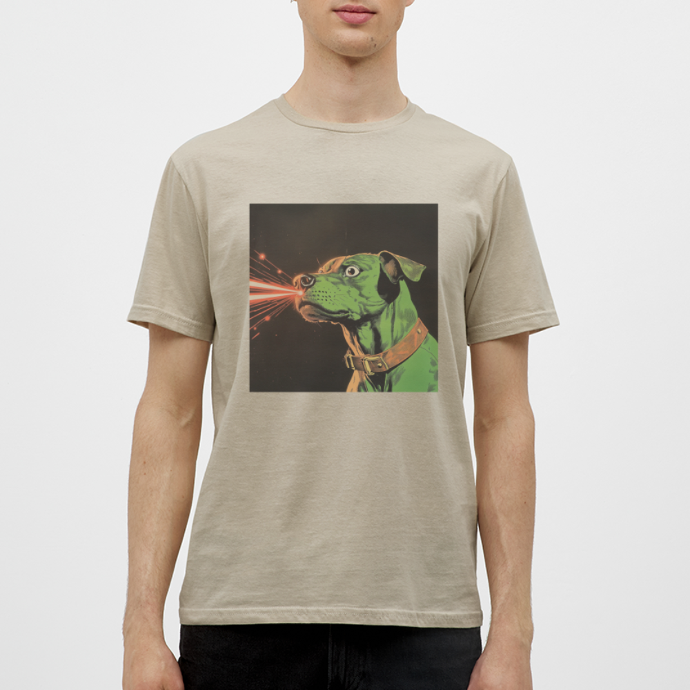 Strålhunden, T-shirt herr - sandbeige