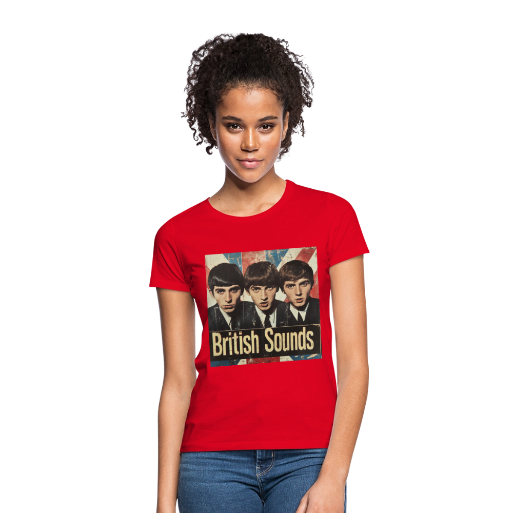 British sounds 1965, T-shirt dam - röd