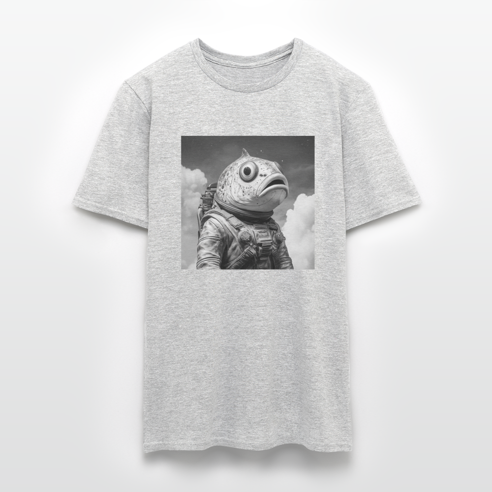En ensam simtur i universum, T-shirt herr - gråmelerad