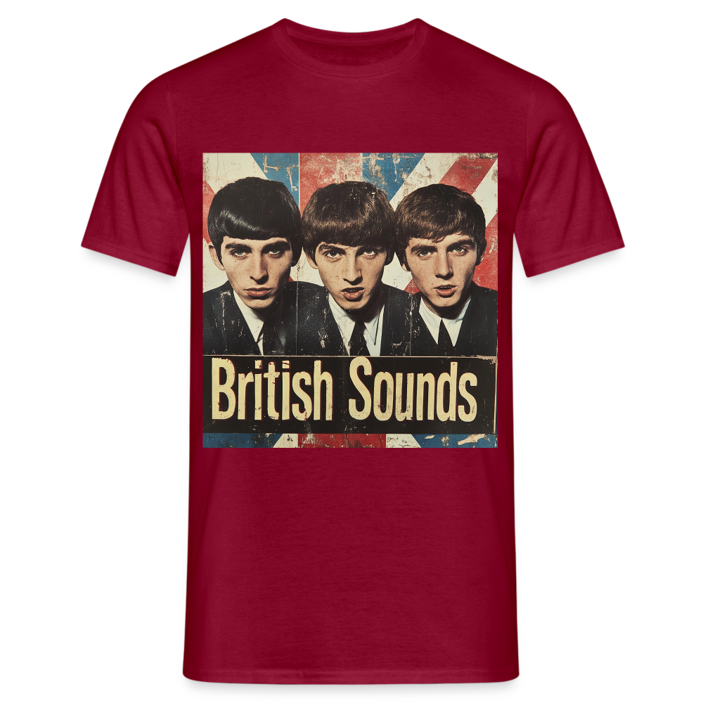 British sounds 1965, T-shirt herr - tegelröd