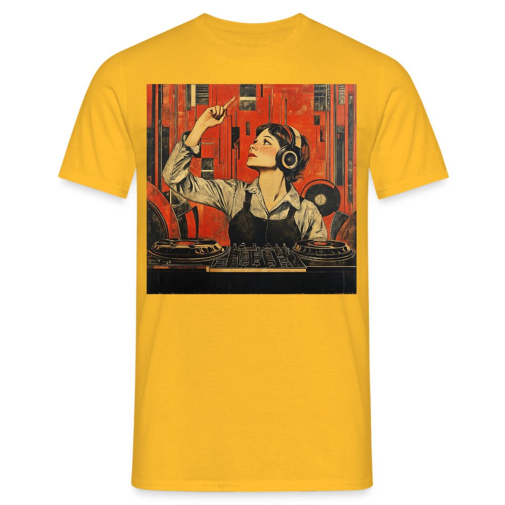 Revolutionens Rytm, T-shirt herr - gul