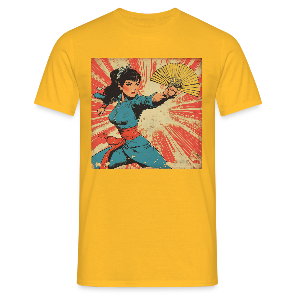 Solfjädern, T-shirt herr - gul