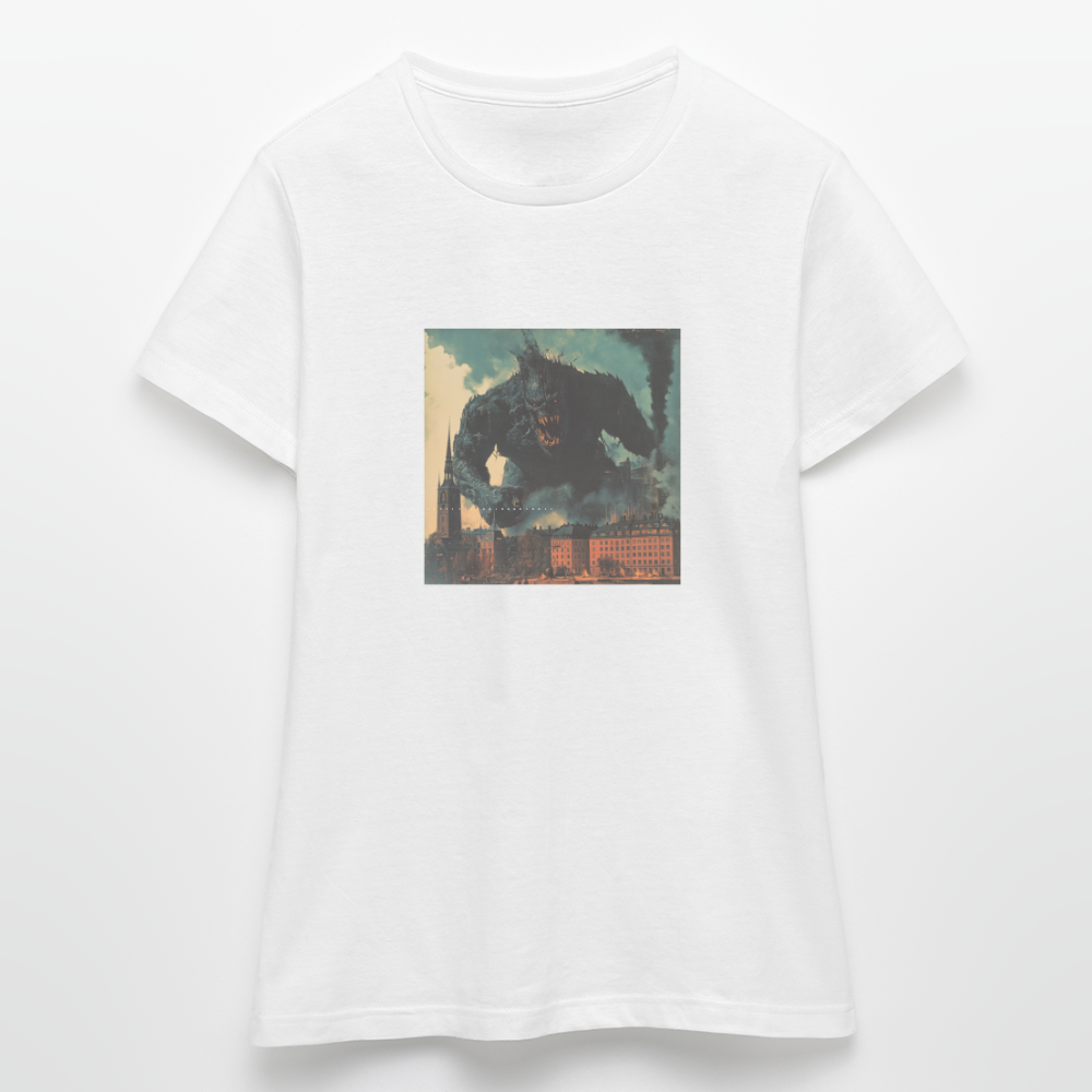 Helvetesstorm över Staden, T-shirt dam - vit
