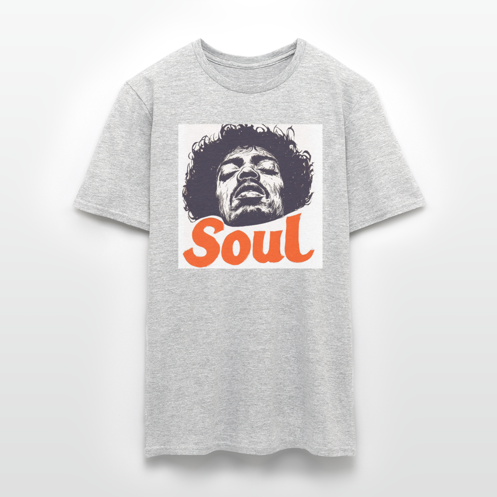 Kärlek, frihet och rättvisa, T-shirt herr - gråmelerad