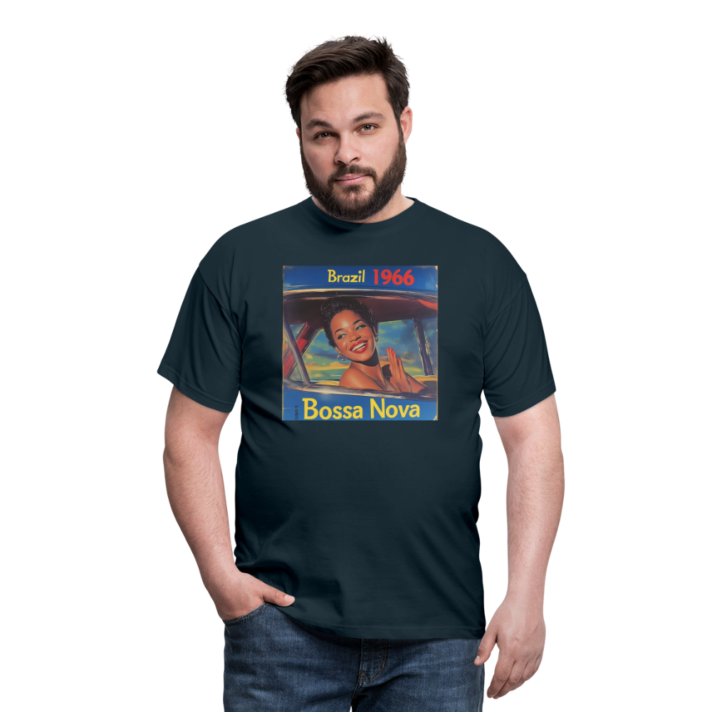 Isabela Costa, brazil 1966, T-shirt herr - marinblå