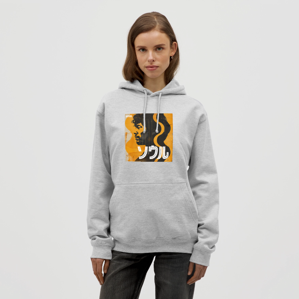 Nippon Grooves, Luvtröja unisex - ljusgråmelerad