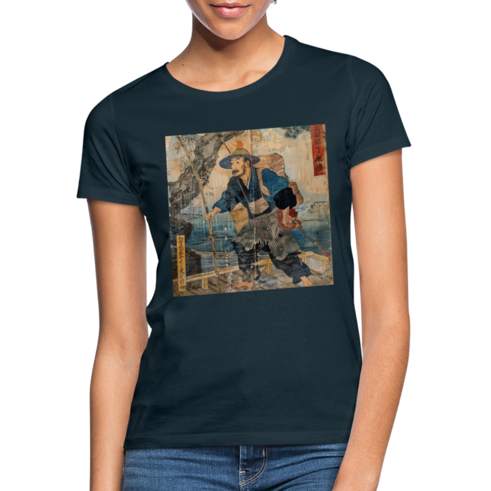 Fiskaren som bytte karriär, T-shirt dam - marinblå