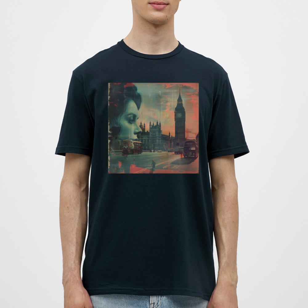 The Beat of London, T-shirt herr - marinblå