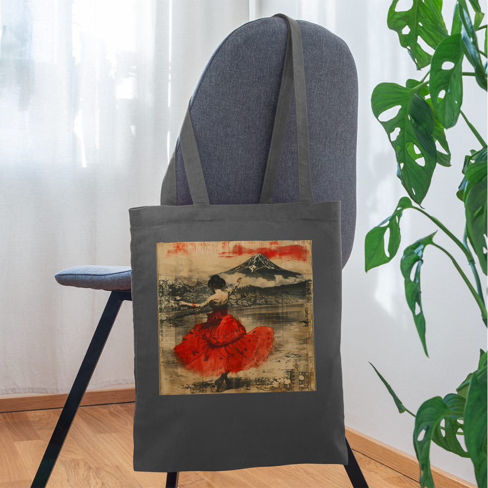 Flamenco i Solens Land, Tygväska - grafitgrå