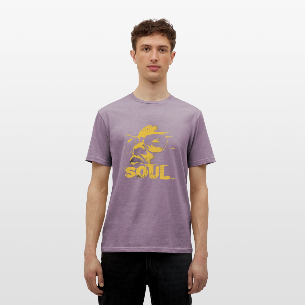 Funky Soul, T-shirt herr - lilagrå