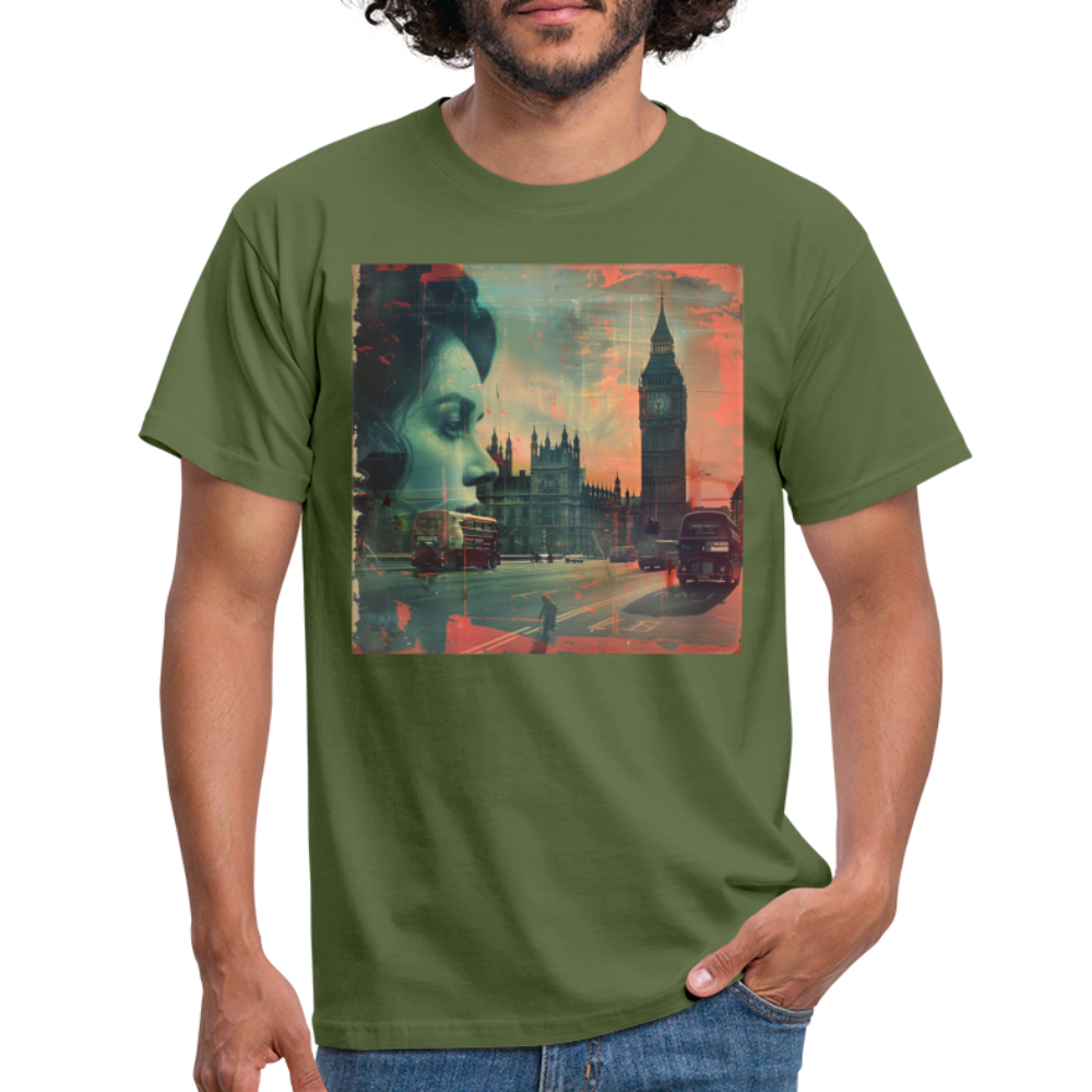 The Beat of London, T-shirt herr - Militärgrön