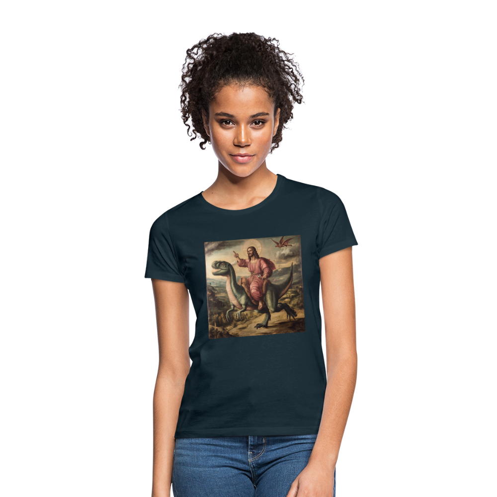 Ritten genom Tiden, T-shirt dam - marinblå